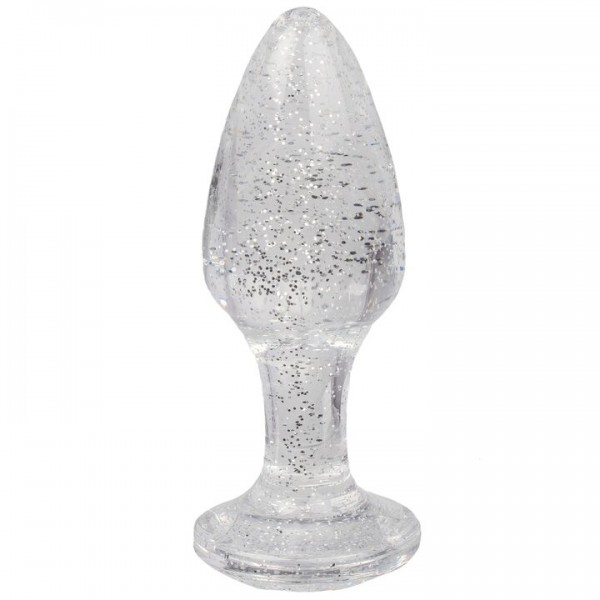 Bondara Sweet Cheeks Silver Glitter Butt Plug – 4 Inch — image 4 of 4