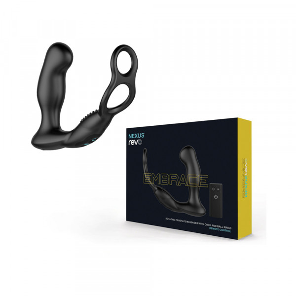 Nexus Revo Embrace Remote Control Rotating Double Cock Ring Prostate Massager