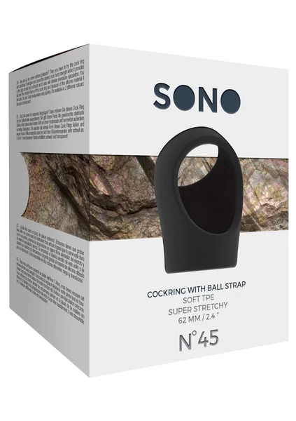 Sono No.45 - Cockring With Ball Strap - Black — image 7 of 7