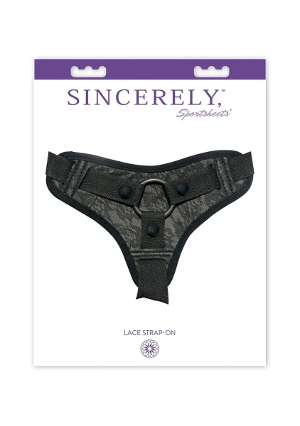 Midnight Lace Strap-On Harness by Sportsheets