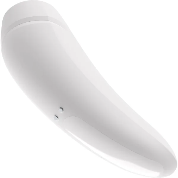 Satisfyer Curvy 1+ Pressure Wave Rechargeable App Enabled Clitoral Stimulator - White — image 5 of 13