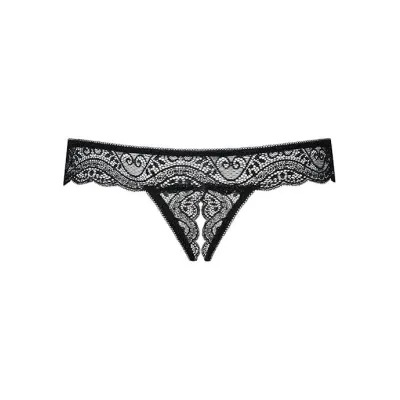 Obsessive Miamor Crotchless Thong Black 2x