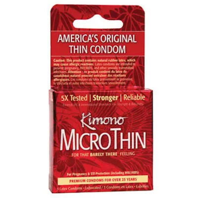 Kimono Microthin Condoms 3 Pack 3