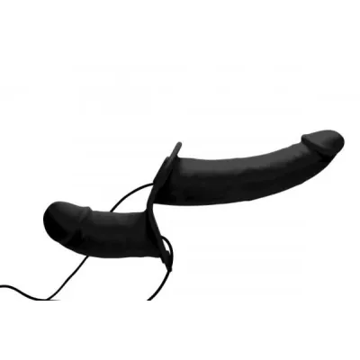 Power Pegger Vibrating Double Dildo Harness