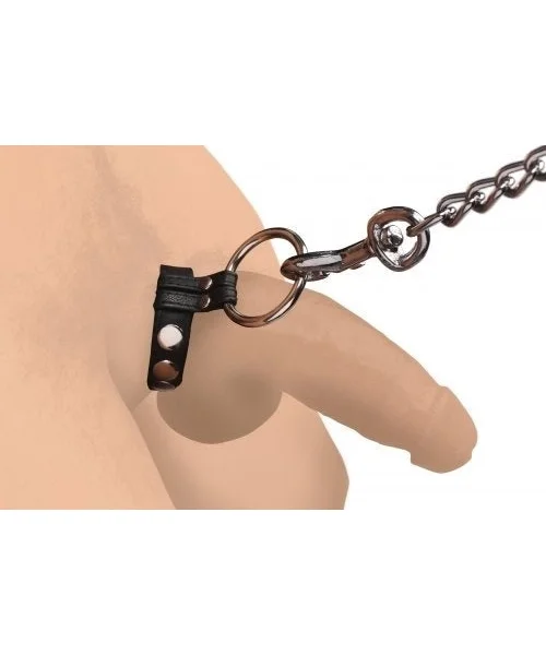 Strict Leather Steel Cock and Ball Ring