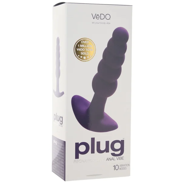 VeDO Plug Vibrating Butt Plug - Purple