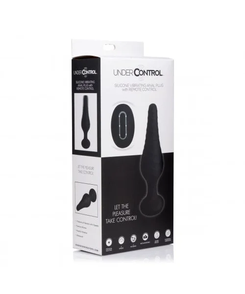 Silicone Vibrating Anal Plug with Remote Control — image 4 of 4