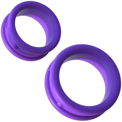Fantasy C Ringz Max Width Silicone Cock Rings By Pipedream Purple