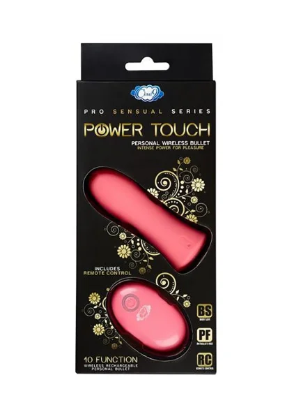 Cloud 9 Power Touch Rechargeable Wireless Bullet Vibrator With Remote Control - Purple
