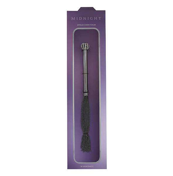 Midnight jeweled chain tickler
