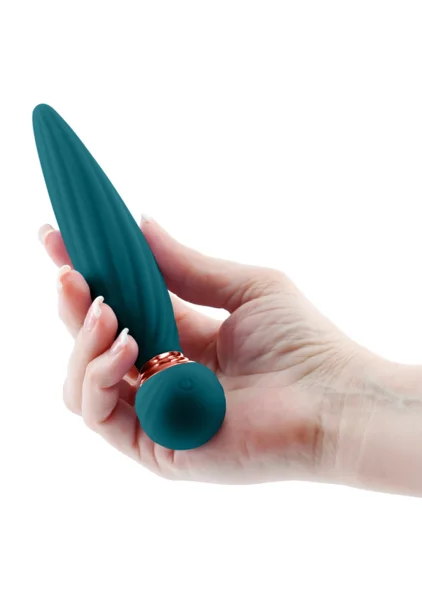 Sugar Pop Twist Rechargeable Silicone Gyrating Insertable Vibrator - Purple