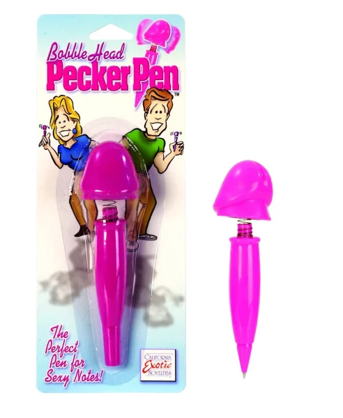 Bobble Head Pecker Pen