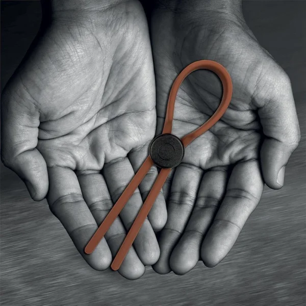 Velv'Or Rooster Ragnar Adjustable Lasso String Cock Ring - BROWN — image 9 of 11