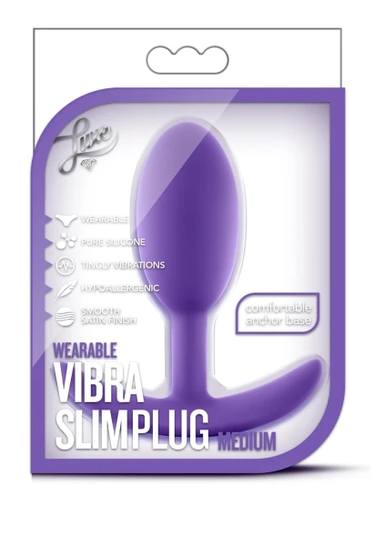 Luxe - Wearable Vibrating Slim Medium Plug