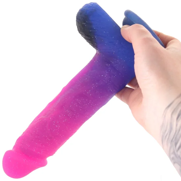 Naughty Bits Ombré Hombre XL Silicone Vibrating Suction Cup 8.5" Dildo by CalExotics