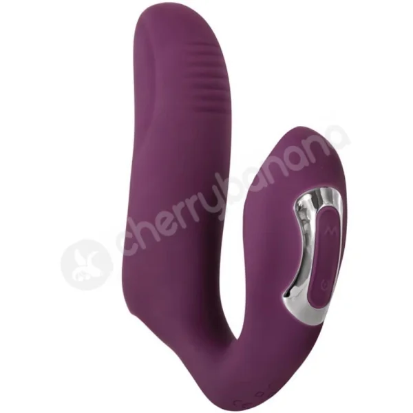 Evolved Helping Hand Purple Dual Finger Stimulation Vibrator