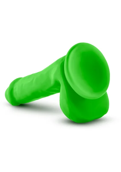 Neo Elite - 6" Silicone Dual Density Dildo with Balls