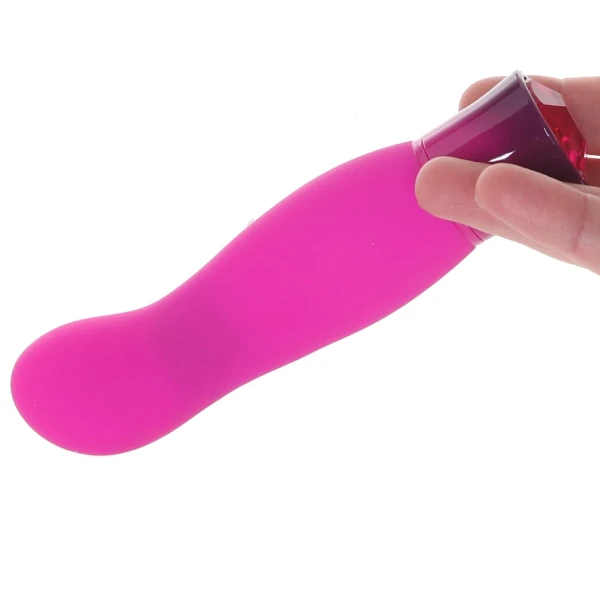 Oh My Gem Exclusive Rechargeable Waterproof Silicone Warming G-Spot Vibrator By Blush - Tourmaline