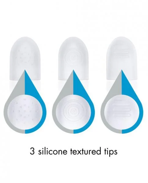 Fuzu Fingertip Massager Neon Blue