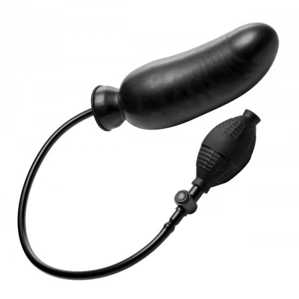 Renegade Semi Realistic Inflatable Dildo Black — image 5 of 6