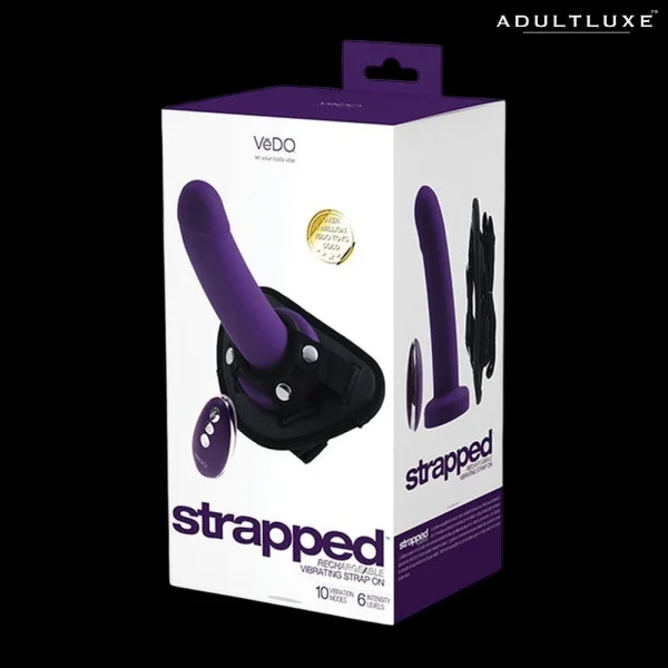 Vedo Strapped Rechargeable Vibrating Strap On with Dildo — image 8 of 8