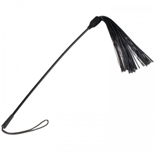 Bondara Black Silicone Flogger Whip – 28 Inch