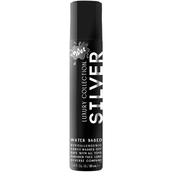 Wet Silver Water-Based Lubricant