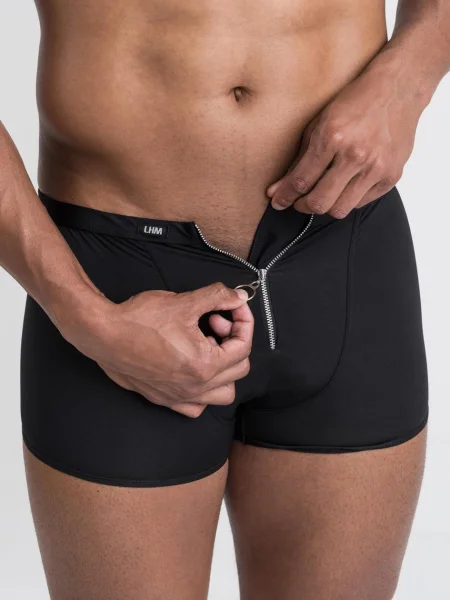 LHM Zipper Front Microfiber Boxer Shorts