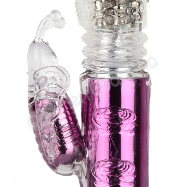 Cherry Banana Butterfly Lover Thrusting 42 Function Purple Vibrator