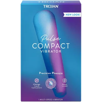 Trojan Pulse Compact Vibrating Wand Massager Personal Massager
