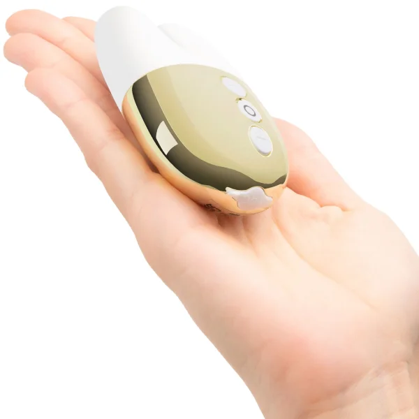 Le Wand Chrome Double Motor Vibrator - Limited Edition White/Gold