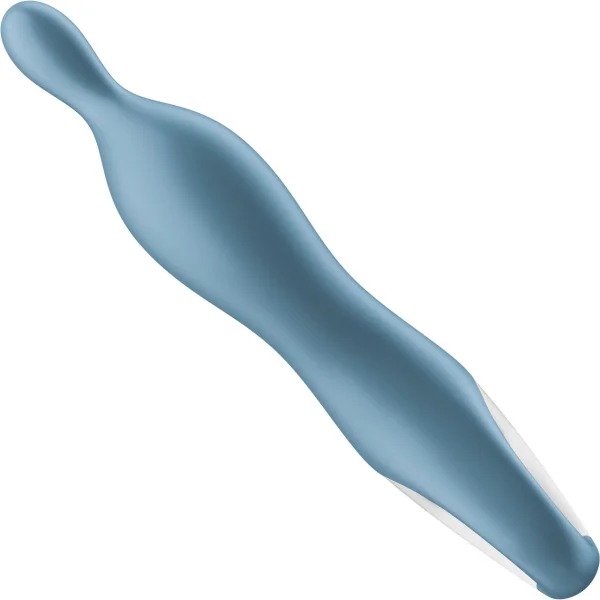 Satisfyer A-Mazing 1 Rechargeable Waterproof 12-Function A-Spot Vibrator - Blue