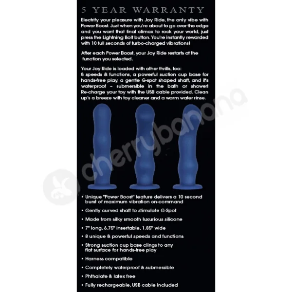 Adam & Eve Blue The Joy Ride Vibrator