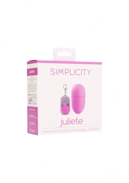 Juliete Remote Control Vibrating Egg - Pink