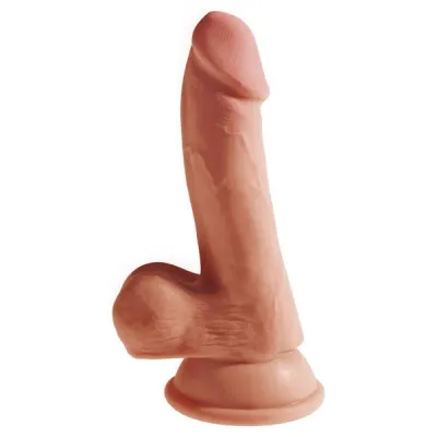 King Cock Plus 6 5 In Triple Density Cock With Balls Tan