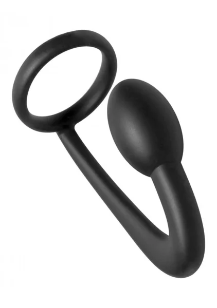 Prostatic Play Explorer Silicone Cock Ring & Prostate Plug