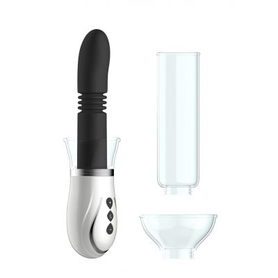 Thruster 4 in 1 Rechargeable Couples Pump Kit Black