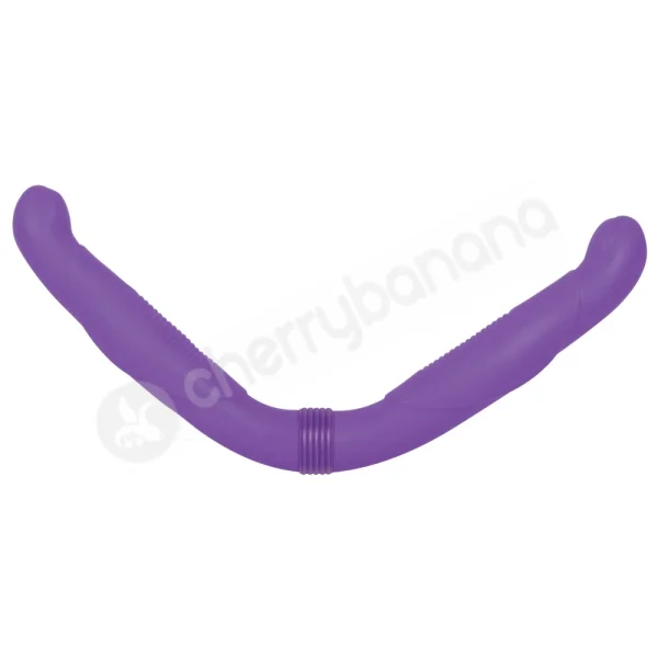 Double Trouble Purple Vibrating Dildo