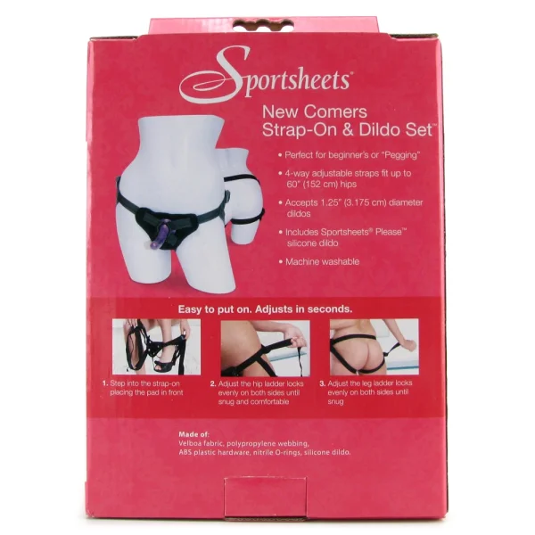 Sportsheets New Comers Strap On Harness & Silicone Dildo Set