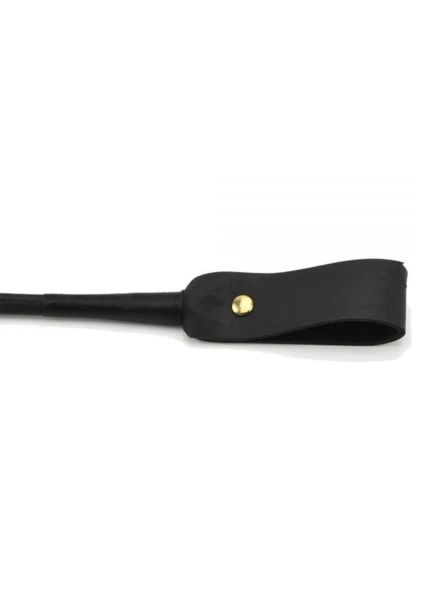 Bound Noir Nubuck Leather Riding Crop