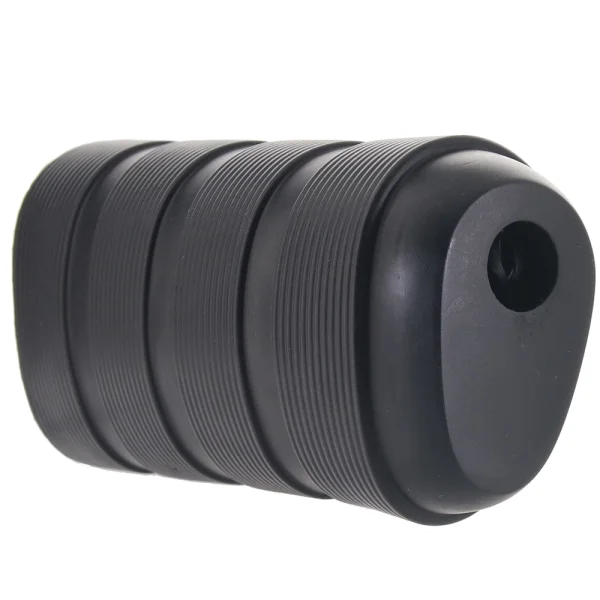 M Elite Platinum Strok Vibrating Rechargeable Silicone Double Ended Penis Masturbator By Blush - Black