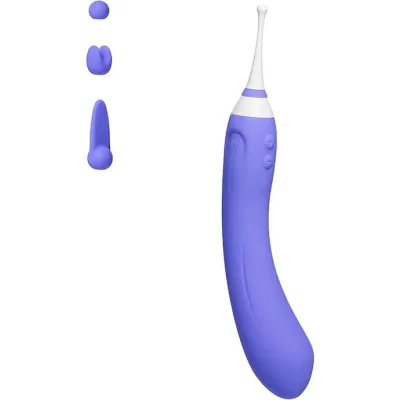 Lovense Hyphy Double sided Vibrator Purple 8 3 Inch