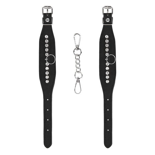 Ouch! Diamond Studded Wrist Cuffs