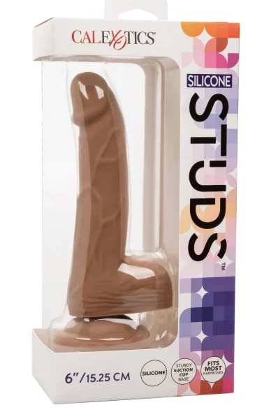 Silicone Stud 6 Inch - Brown