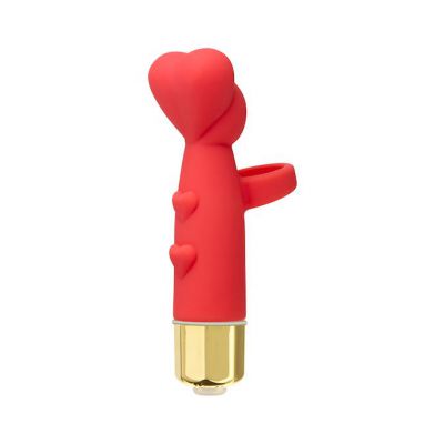 Wonderland Mini Massager The Heavenly Hart Red 4 Inch