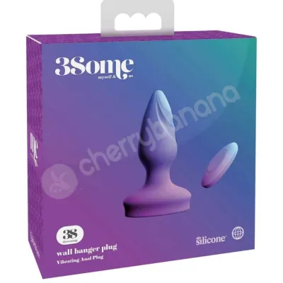 3some Wall Banger Vibrating Purple Plug With Suction Cup Base