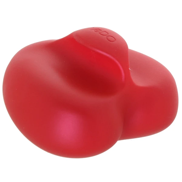 Amore Pleasure Vibe Silicone Heart Shaped Rechargeable Clitoral Stimulator By VeDO - Red