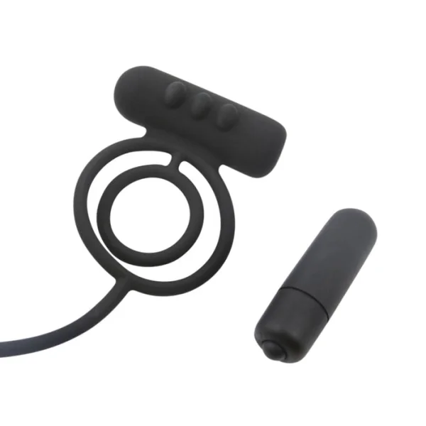 Dual Vibrating Cock Ring & Butt Plug Combo