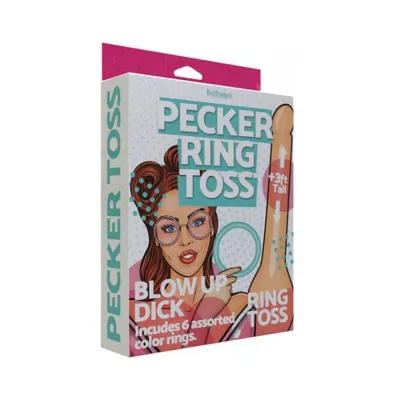 Inflatable Pecker Ring Toss 3 6 Assorted Color Rings Included