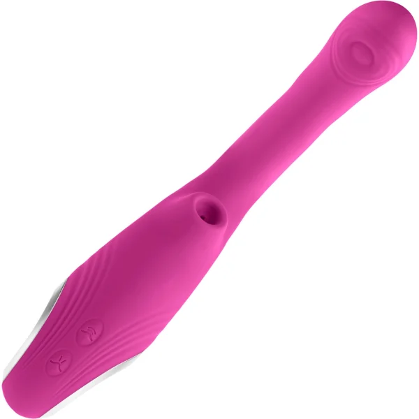 Strike A Pose Silicone Dual Stimulation G-Spot & Clitoral Vibrator With Suction By Evolved Novelties